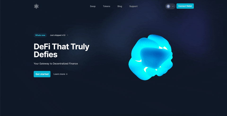 Bootstrap DApp animated preview